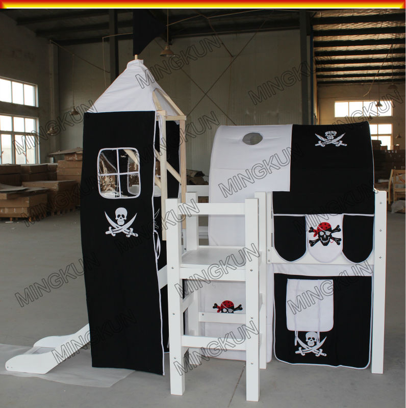 pirate tent with tunnel for kids bed