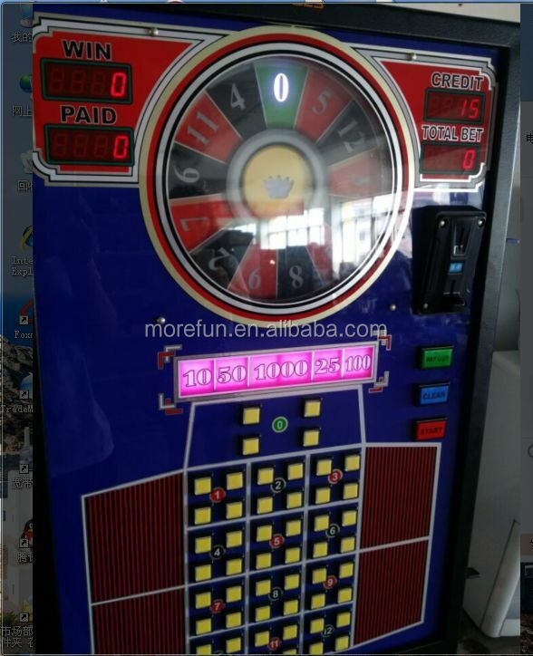 Electronic roulette table