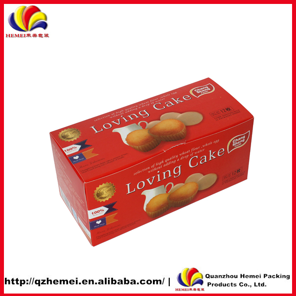 Custom design paper cup cake box wholesale