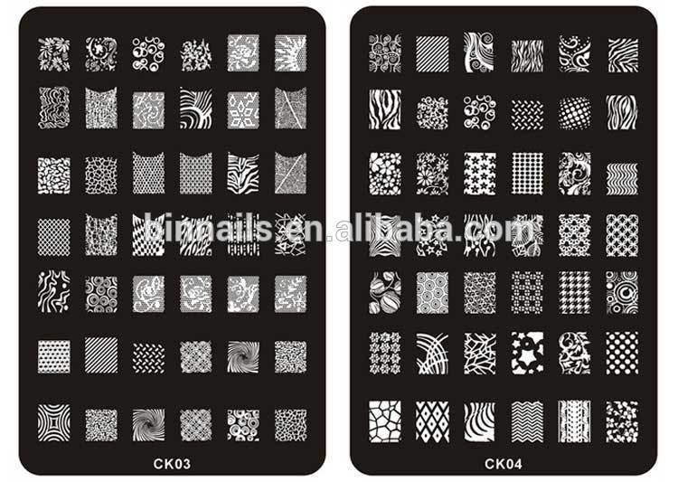 CK nail stamping plates 2015 nail stamp plate