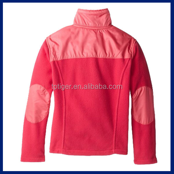 最新のアウター2014年長袖赤フリース女の子のジャケット仕入れ・メーカー・工場