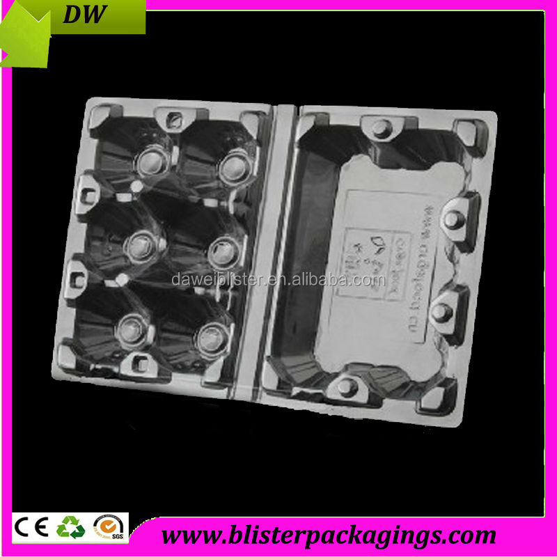 advanced quality pet transparent blister packaging box for eggs
