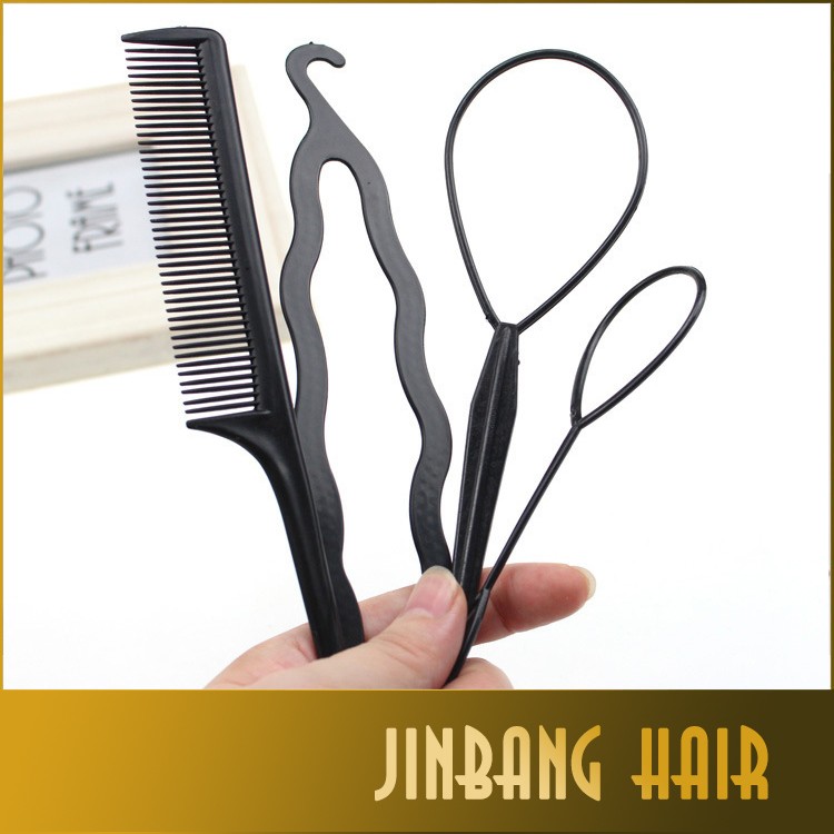 2016ホット販売リアルaccesorios peluqueria 4ピースセットヘアアクセサリーバラエティファッション亜麻仁多機能スタイリングツールメイク 問屋・仕入れ・卸・卸売り
