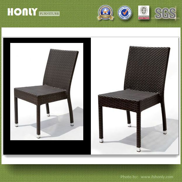 Stackable rattan hotel chair