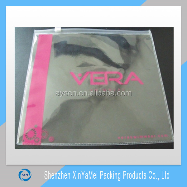 pvc /eva zipper bikini packaging bag