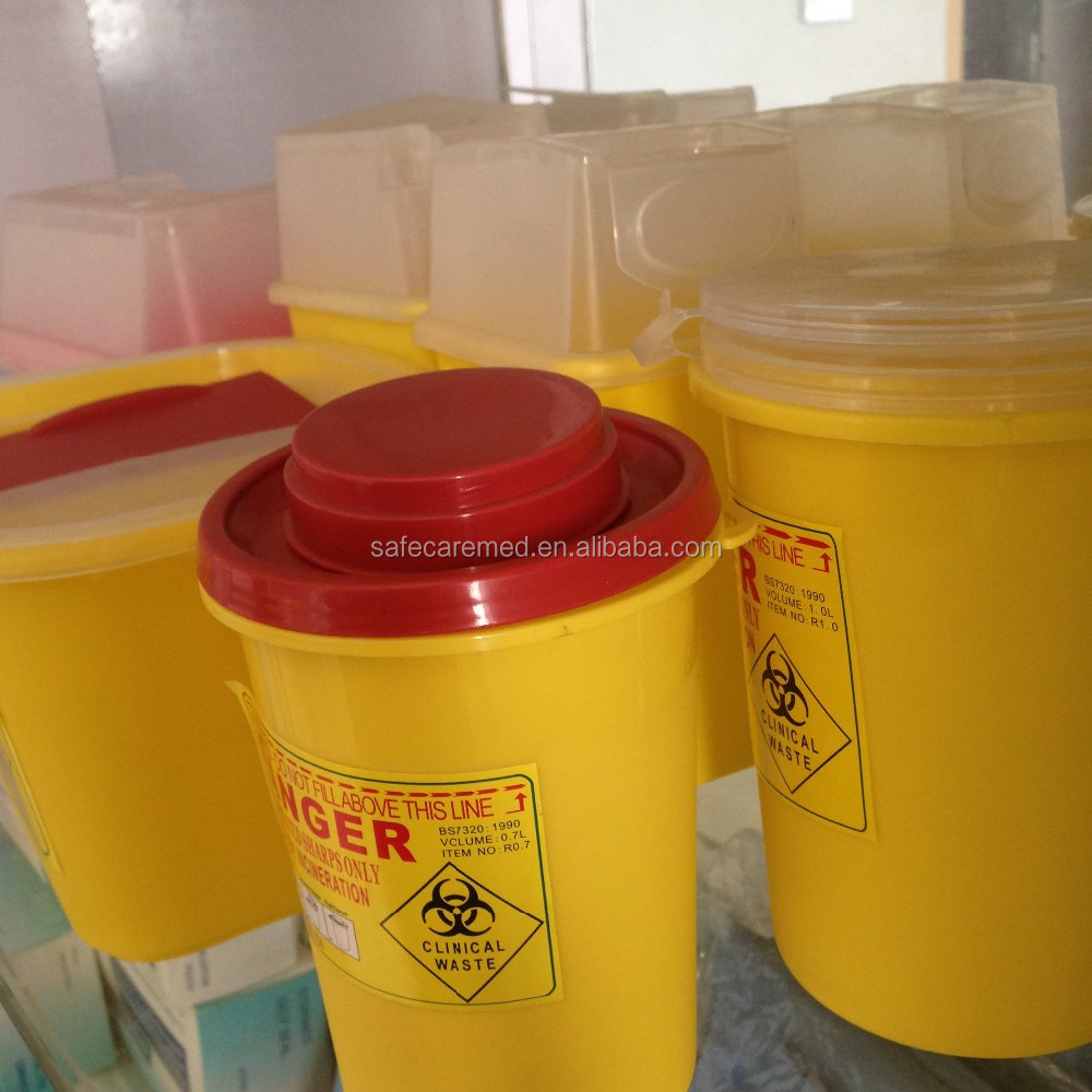 Square 10l Medical Sharps Disposal Container /sharp Collection Bin