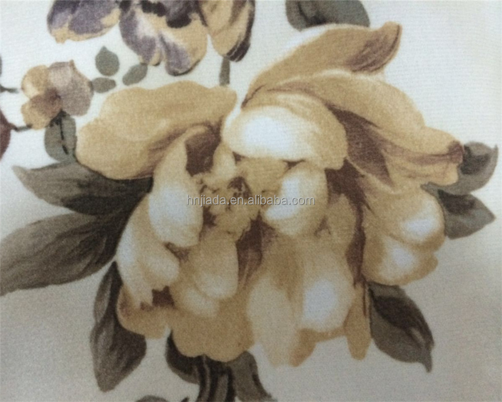 新しいベルベット張りソファの生地印刷/熱い販売の布印刷されたポリエステルの花/家具のためのホームテキスタイル仕入れ・メーカー・工場