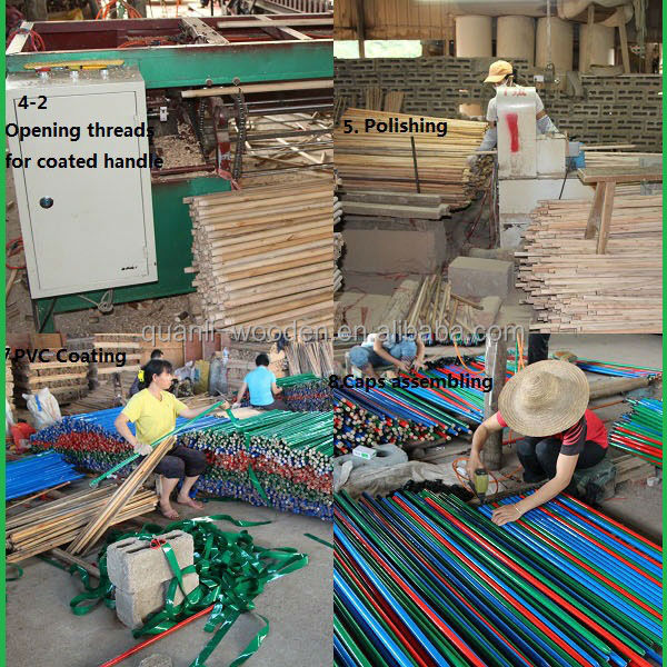 卸売のための長いハンドル木製スピンモップブラシのハンドルを作る機械問屋・仕入れ・卸・卸売り