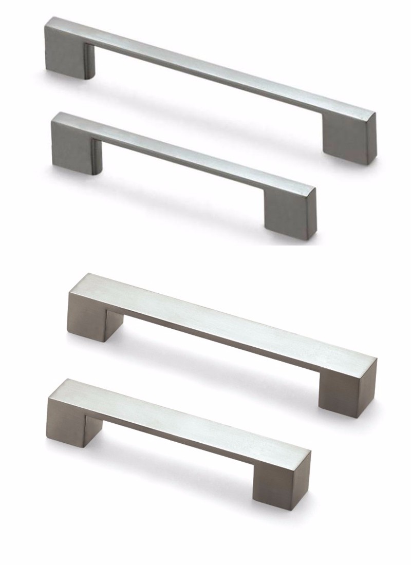 Moderne ontwerp borstel nikkel keuken handvat polish chrome ...