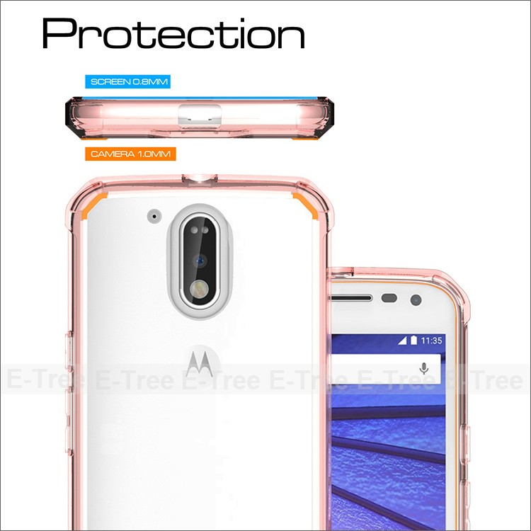 soft TPU phone back cover case for Motorola G4 Plus