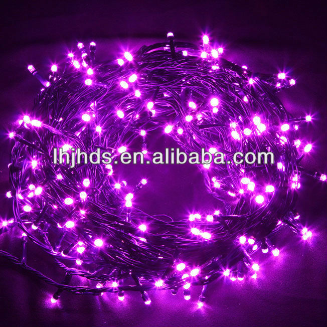 black wire led Christmas string lights in Purple color, View christmas lights, JIAHAO Product ...