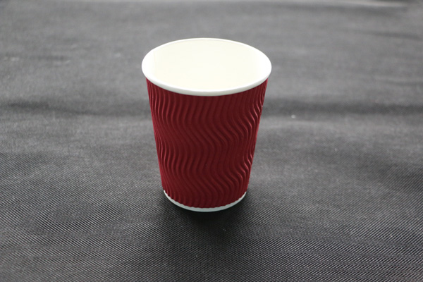2014 The newest design 12oz disposable ripple wall paper cup