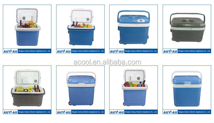 Aq-24lportableorgangeクーラーとウォーマーミニ冷蔵庫クーラーボックスミニ車のフリーザー問屋・仕入れ・卸・卸売り