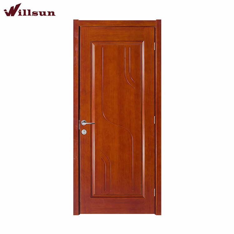 Philippine Mahogany Wood Veneer Prehung Interior Plain Solid Wood