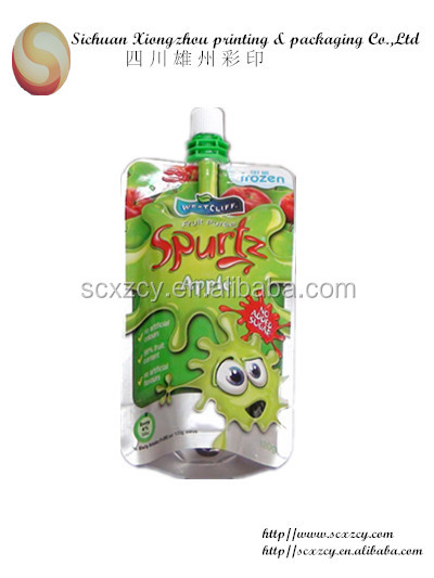 aluninum foil stand up pouch with orange ice tea