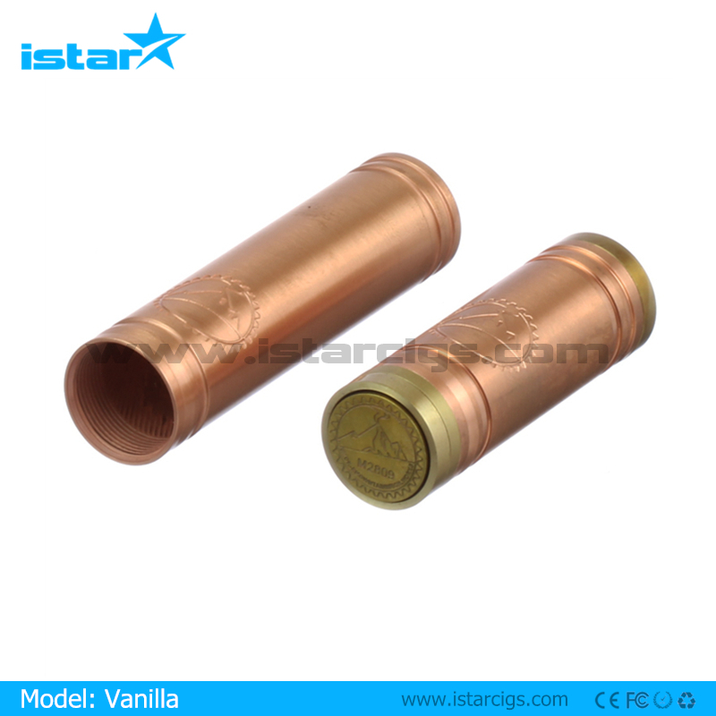 best selling new product copper e-cigarette mechanical mod vanilla mod