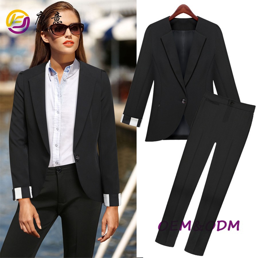 Black Pant Suits For Women