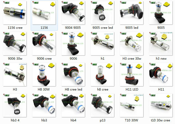 車LEDフォグライトhighpower カーLEDフォグランプ9006/9007 Led 30W /50W/ 80W CREE車LED bulb問屋・仕入れ・卸・卸売り