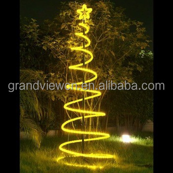 spiral christmas tree pathway lights