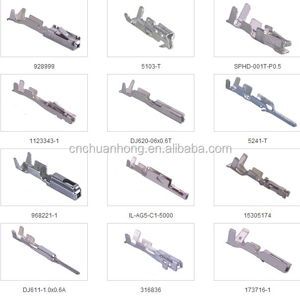 927833 Cnch Connector Terminal Dj629-6.3b Car Wiring ... 7 pin wiring harness pigtail 