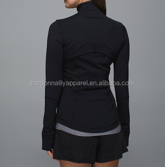 印刷されたジムスポーツフィットネスヨガ衣類ドライフィットジャケットの女性仕入れ・メーカー・工場