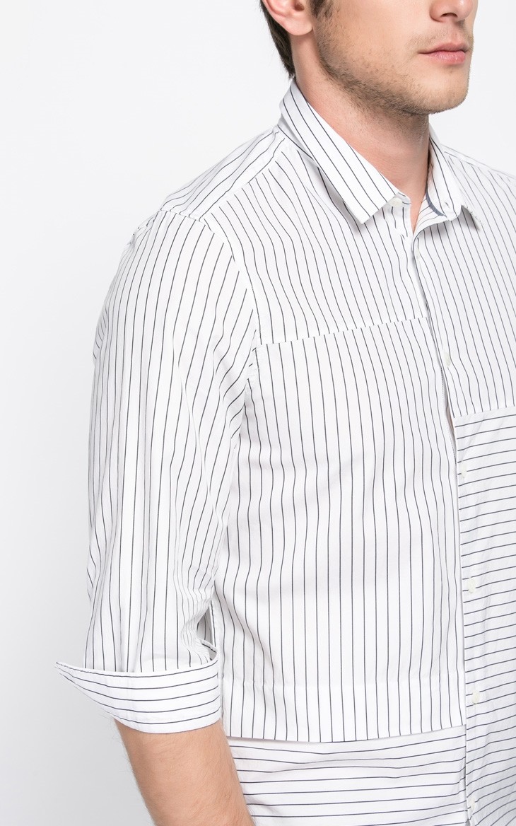 2016男性しわのないクラシックストライプ空白長袖ドレスシャツ仕入れ・メーカー・工場
