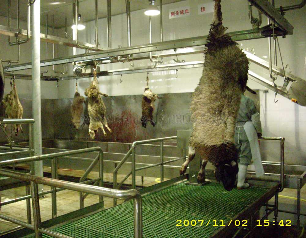 完全な自動羊の屠殺の過程仕入れ・メーカー・工場
