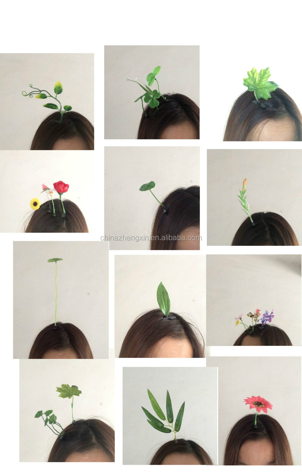 新しいホットかわいい植物の子供のヘアークリップヘアピン/ヘアピン仕入れ・メーカー・工場