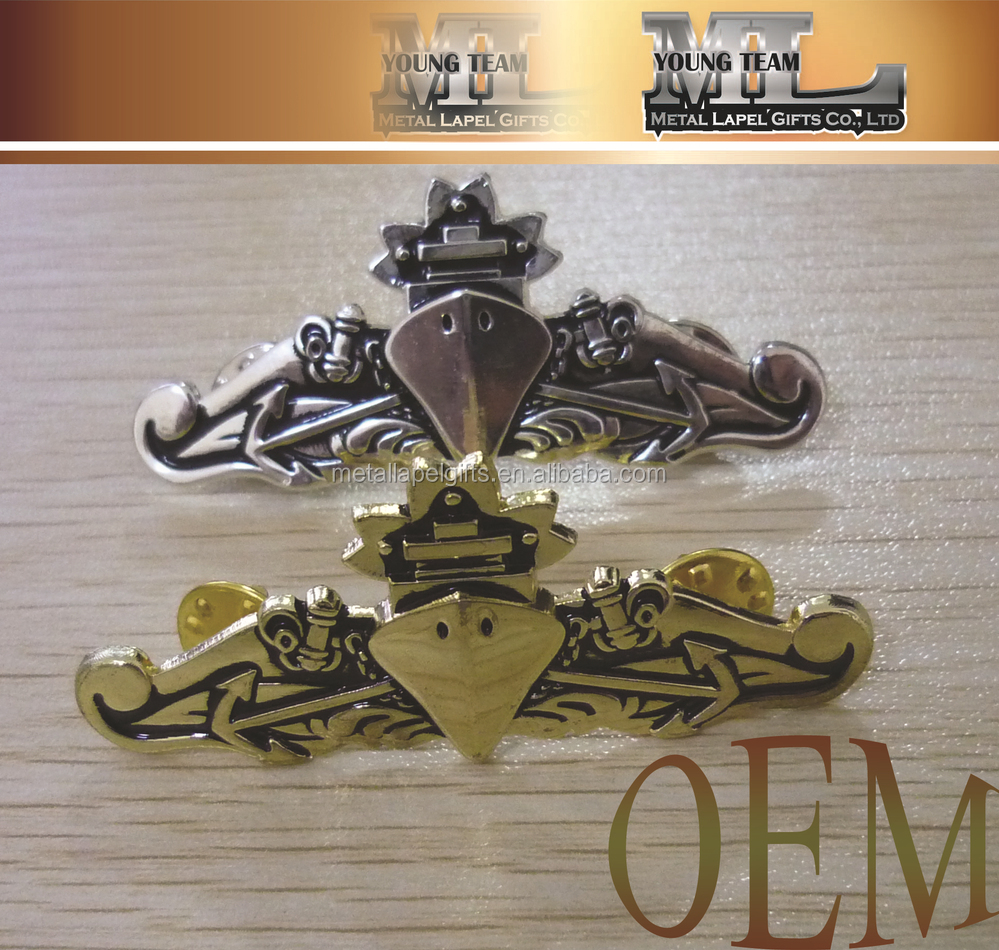 カスタム設計oemとラペルピンgold/銀メッキ- ラペルピンなし最小、 航空機のバッジピン問屋・仕入れ・卸・卸売り