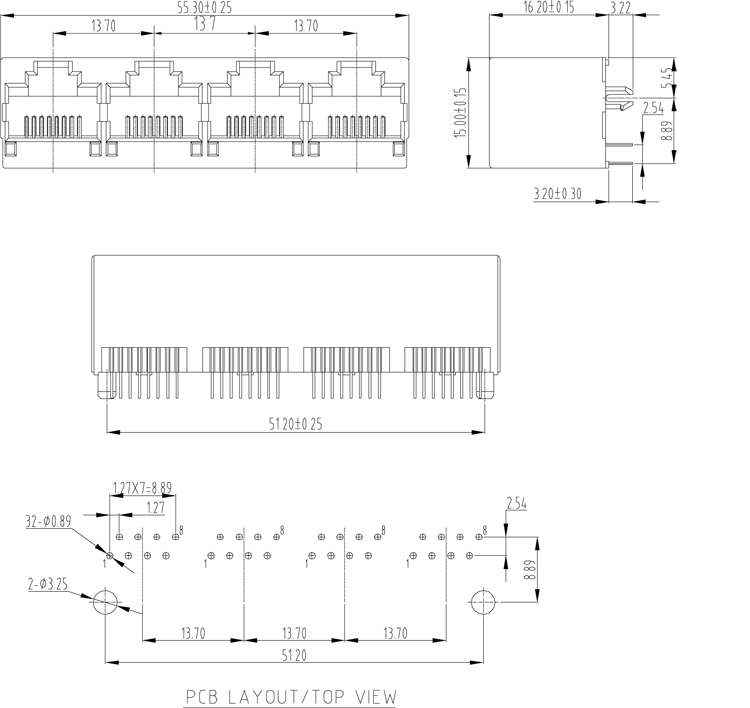 シールドなしrj45メス4ポートネットワークコネクタブラック仕入れ・メーカー・工場