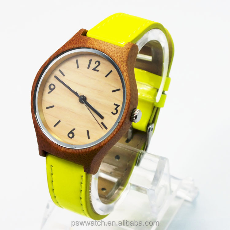 Hot sale Japan movt miyota 2035 hand made wood watch