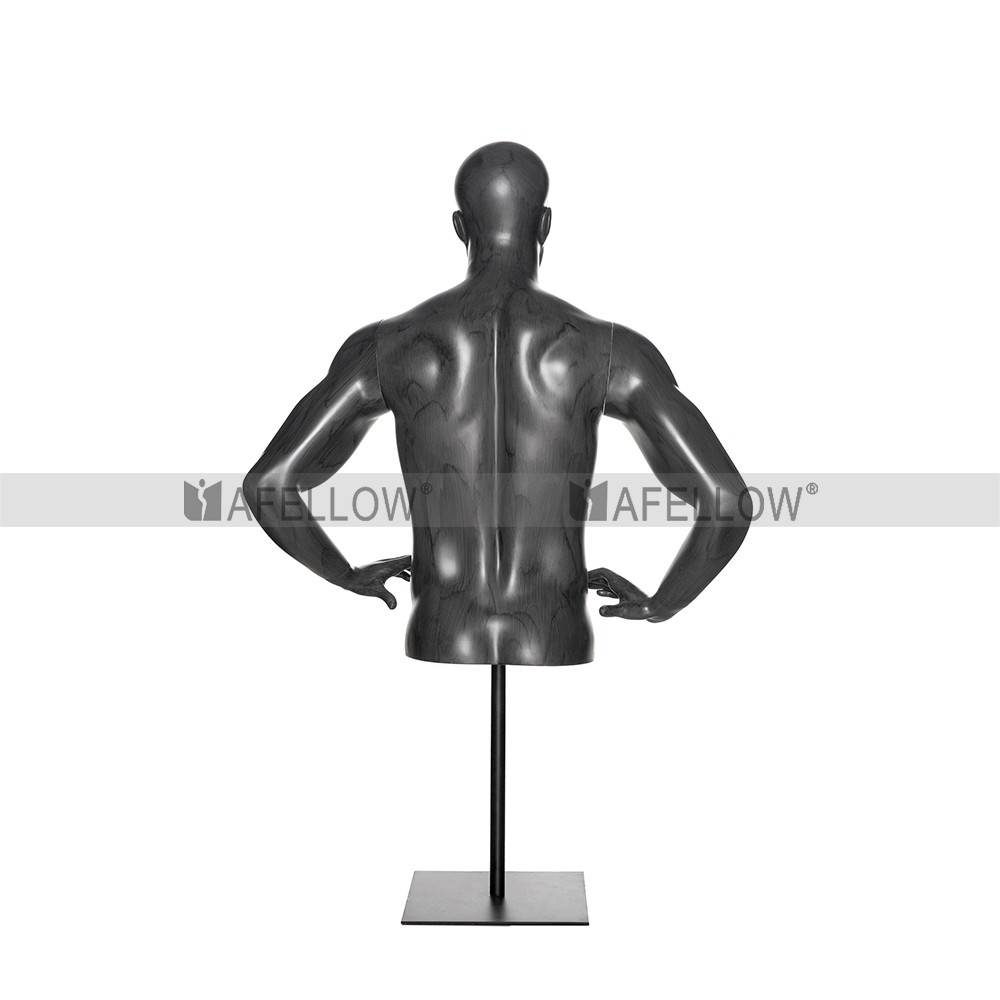 Upper Body Man Mannequin In Water Wash Grey Color Mannequin Ni6w Buy Sporting Man Torso