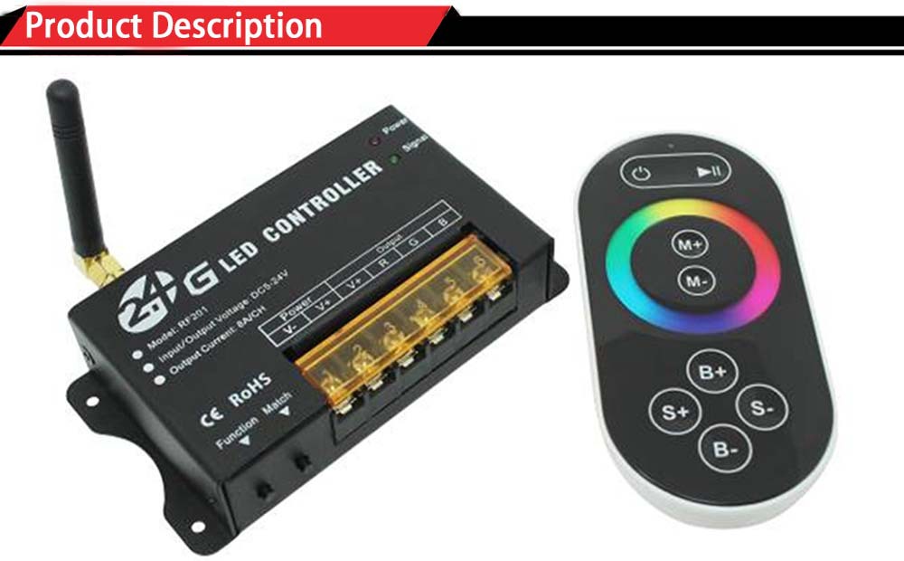 Rf ワイヤレス rgb led コントローラ 12-24 ボルト zigbee rgb led コントローラ仕入れ・メーカー・工場