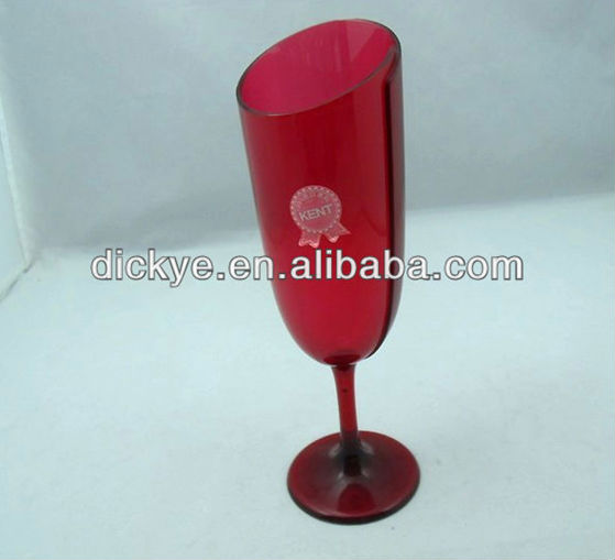 250ml Drinking Goblet Plastic Red Wine Glasses