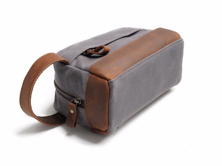 waxed waterproof canvas toiletry pouch bag for men (6).jpg