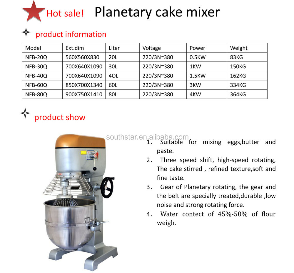 High quality three function planetary Mixer