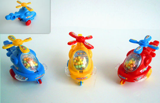 Pull line carton plane candy toy