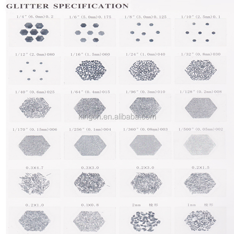 glitter size