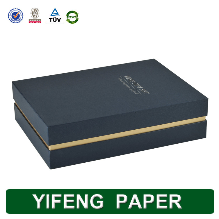 red wine and bottle opener packaging carrier paper box with foam inside