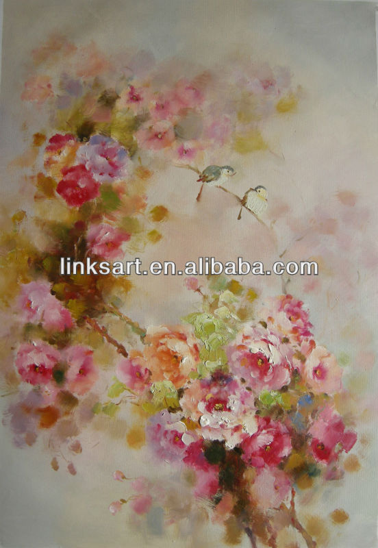 painting canvas flower-peony oil painting