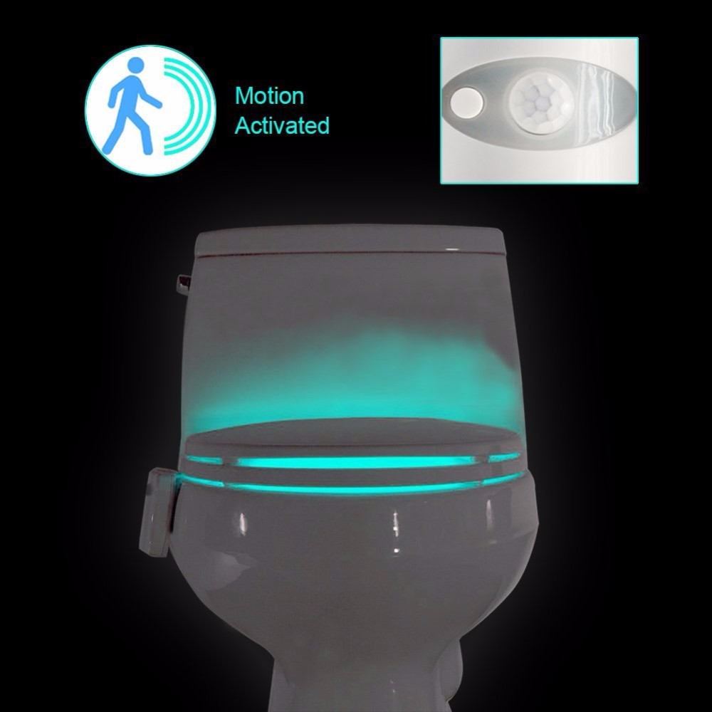 Intelligent RGB Motion Activated Toilet Light With Options, PIR