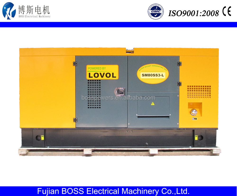 lovol58kw60hzの販売のためのサイレントジェネレータ電気オルタネータ仕入れ・メーカー・工場