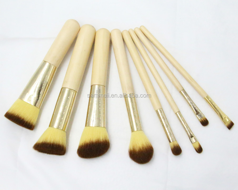 natural brush high natural sets 8pcs quality brush makeup makeup soft hair set synthetic