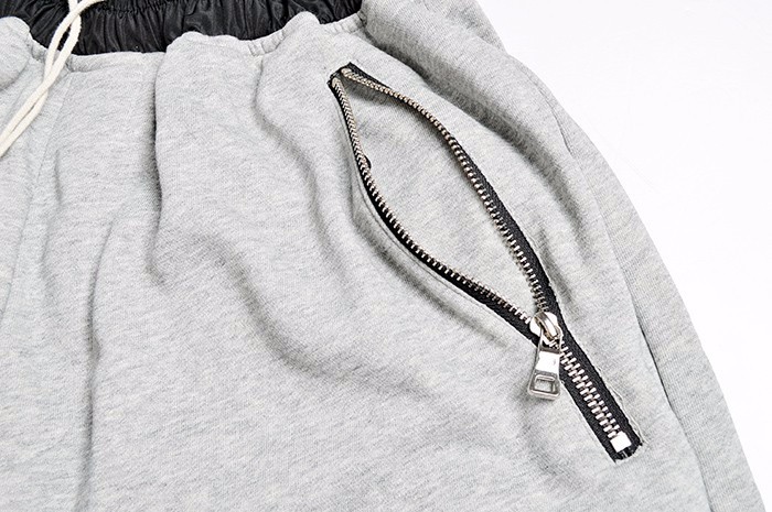 drop crotch sweat shorts