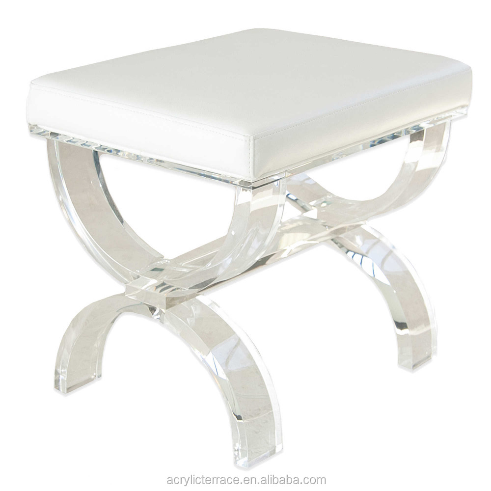 X Style Modern Small Acrylic Bench Buy Small Lucite Bench