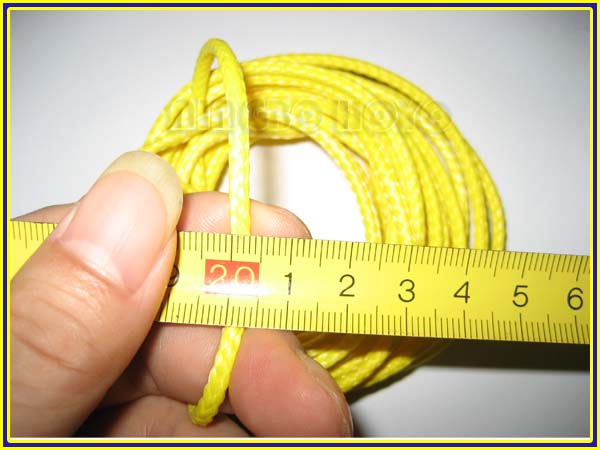 レモンイエローダイニーマ凧のロープ、 たこ糸、 凧コード問屋・仕入れ・卸・卸売り