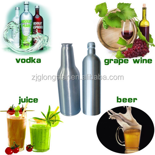 Excellent quality unique fancy aluminum champagne bottles