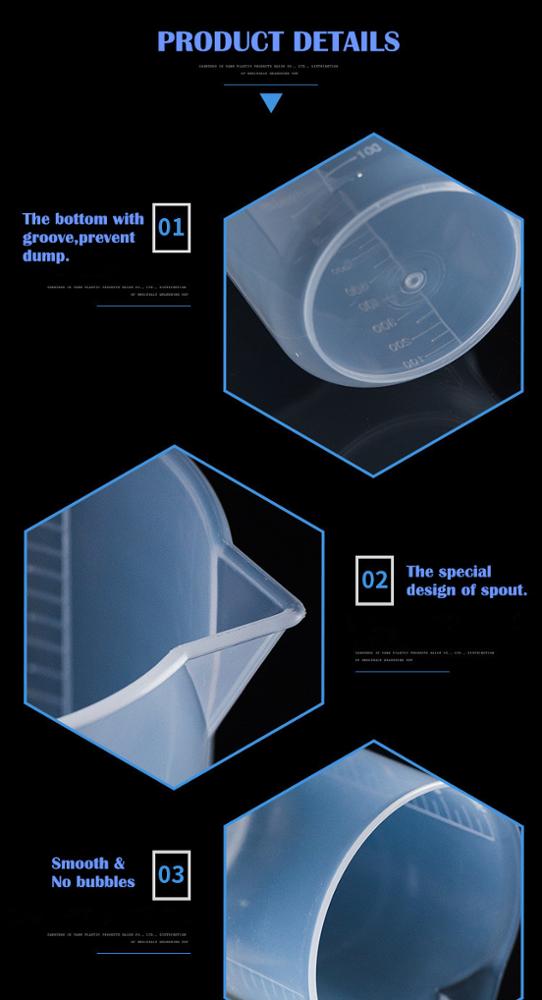 Plastic measuring cup