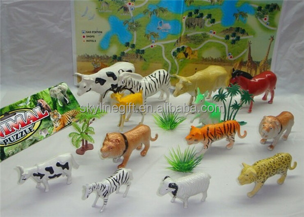 プラスチック子供の動物の世界ミニチュア動物学習問屋・仕入れ・卸・卸売り