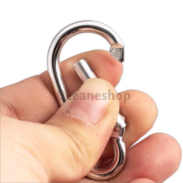 20Pcs Silver Aluminum Spring Carabiner Snap <font><b>Hiking</b></font> Camping Bag Hook Hanger Keychain <font><b>Hiking</b></font> Accessory BHU2 20Pcs Silver Aluminum Spring Carabiner Snap <font><b>Hiking</b></font> Camping Bag Hook Hanger Keychain <font><b>Hiking</b></font> Accessory BHU2